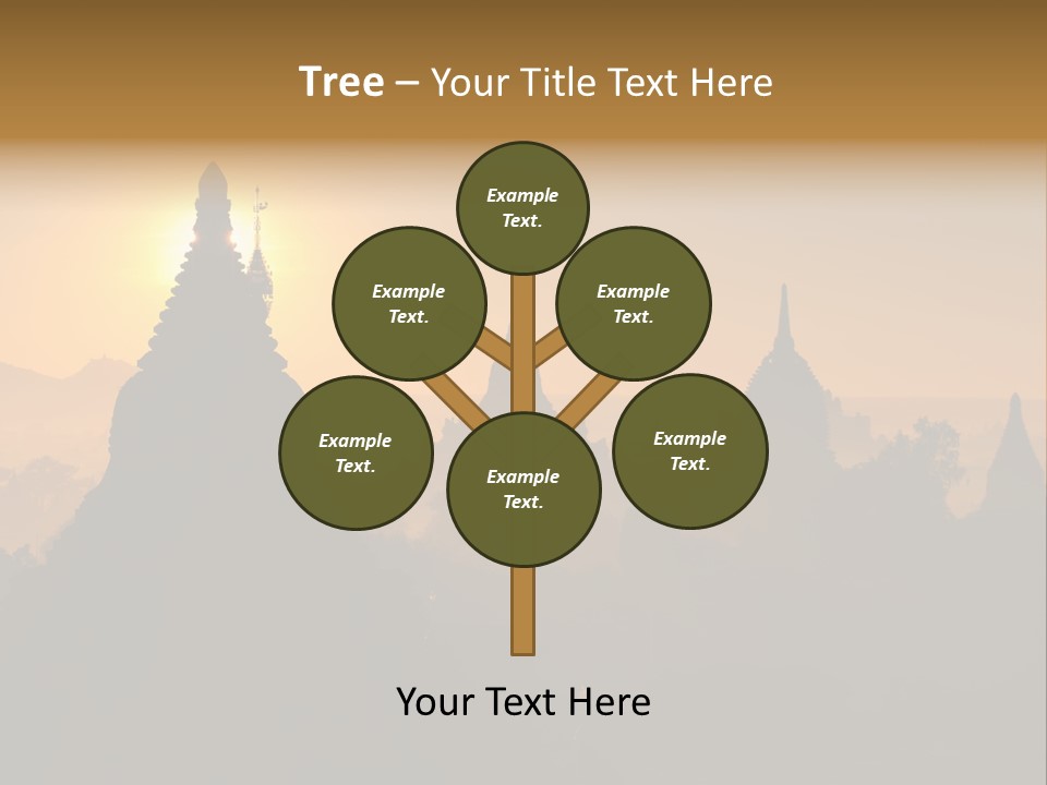Shrine Landscape Famous PowerPoint Template