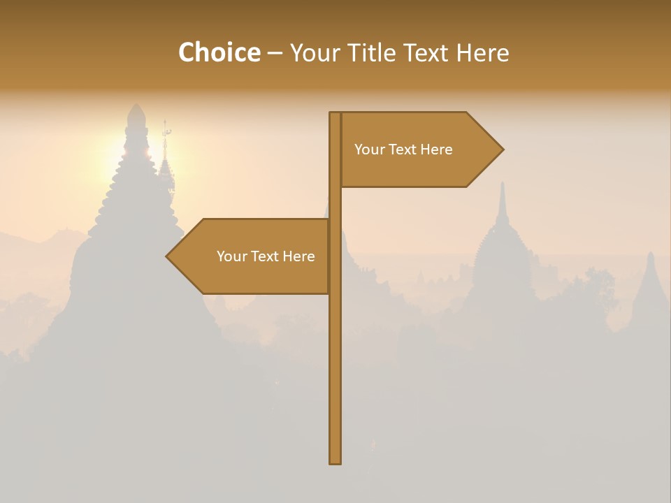 Shrine Landscape Famous PowerPoint Template