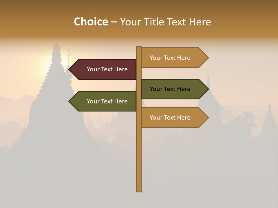 Shrine Landscape Famous PowerPoint Template