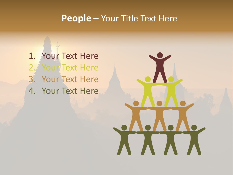 Shrine Landscape Famous PowerPoint Template