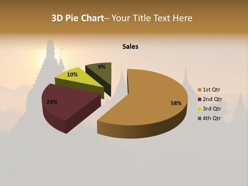 Shrine Landscape Famous PowerPoint Template
