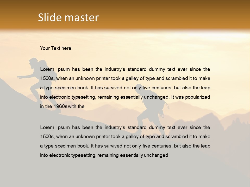 Danger Rural Hiker PowerPoint Template