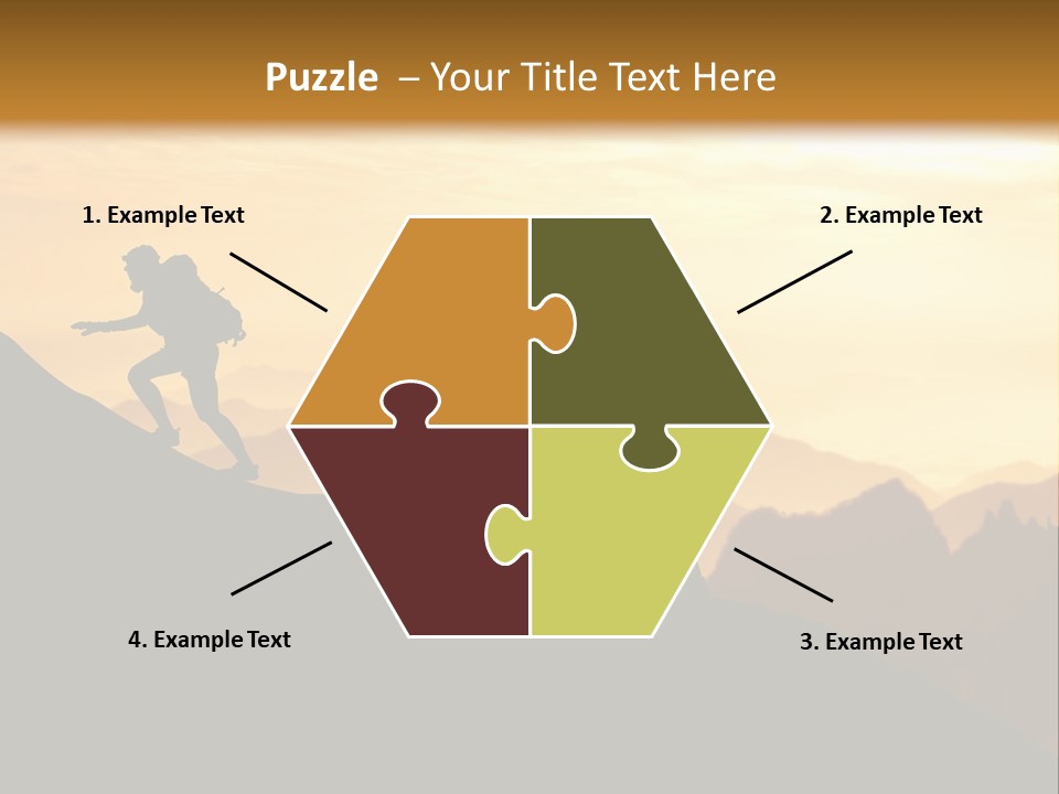 Danger Rural Hiker PowerPoint Template