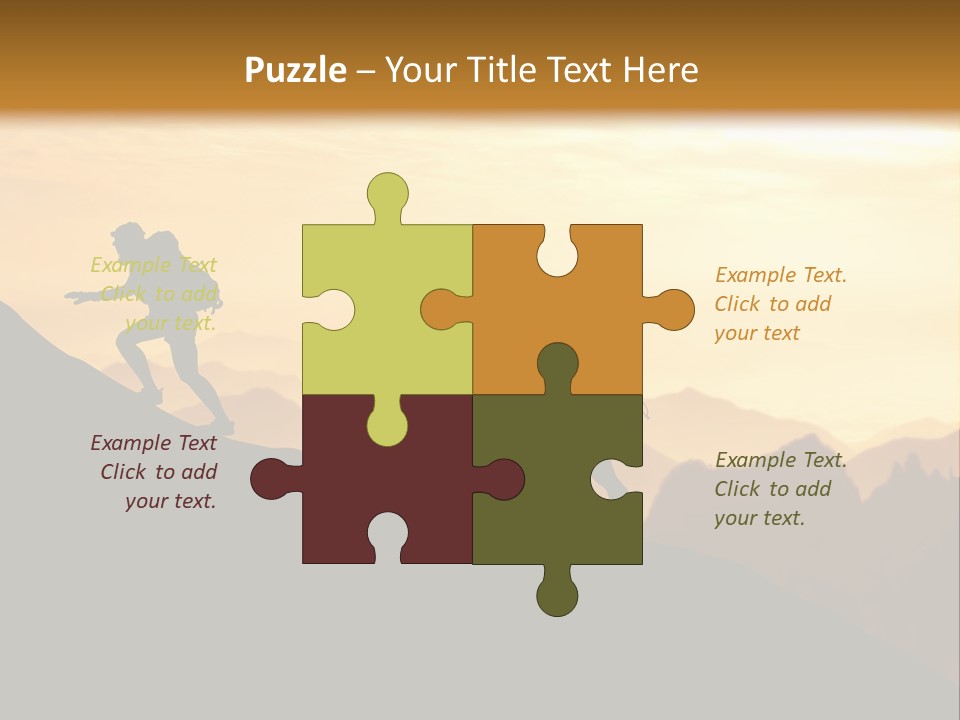 Danger Rural Hiker PowerPoint Template