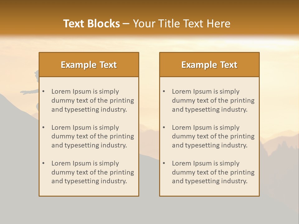 Danger Rural Hiker PowerPoint Template