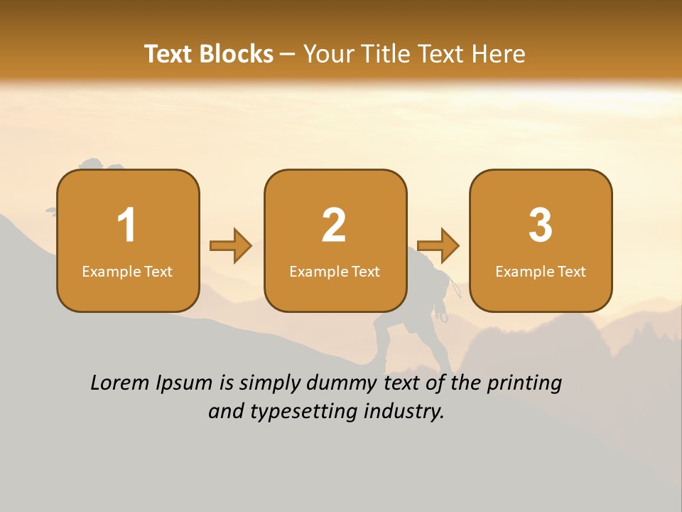 Danger Rural Hiker PowerPoint Template