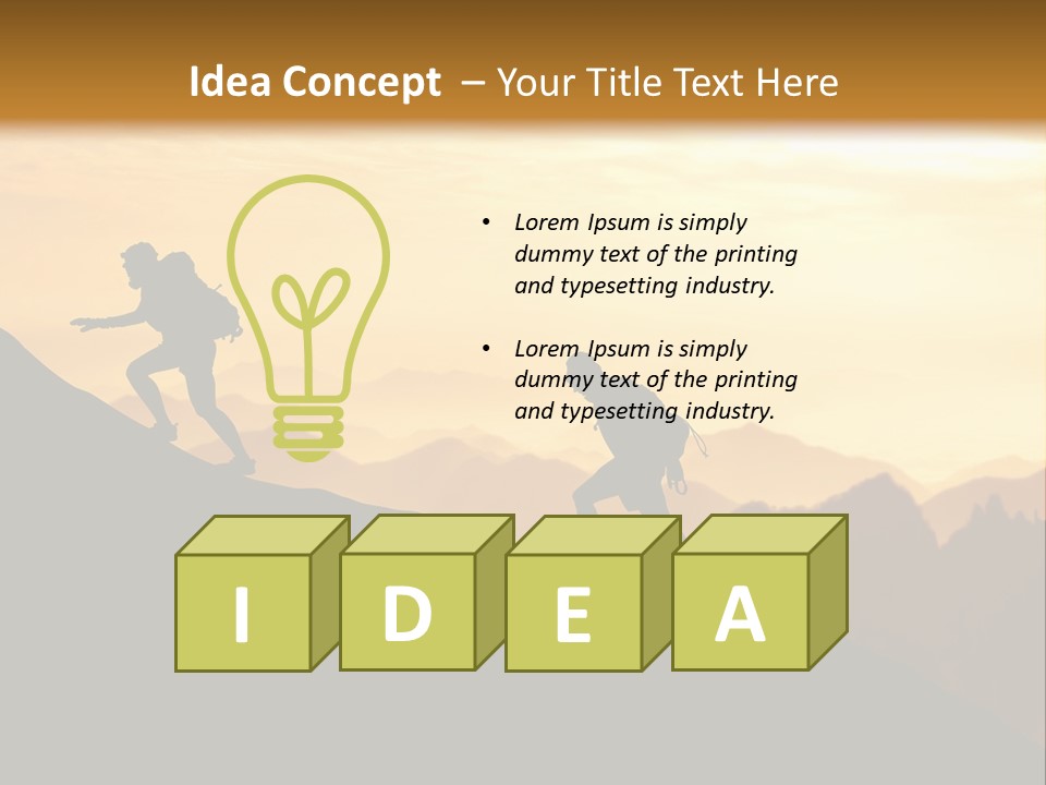 Danger Rural Hiker PowerPoint Template