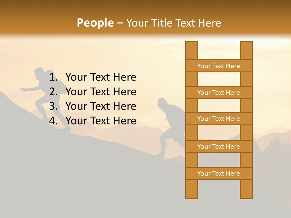 Danger Rural Hiker PowerPoint Template