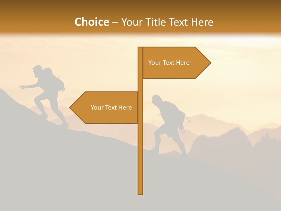 Danger Rural Hiker PowerPoint Template