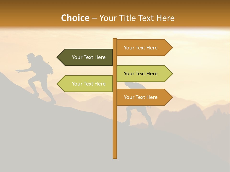 Danger Rural Hiker PowerPoint Template