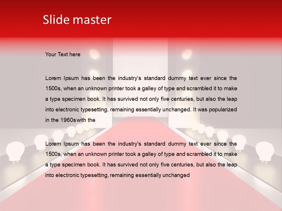 Reflection Elevated Hall PowerPoint Template