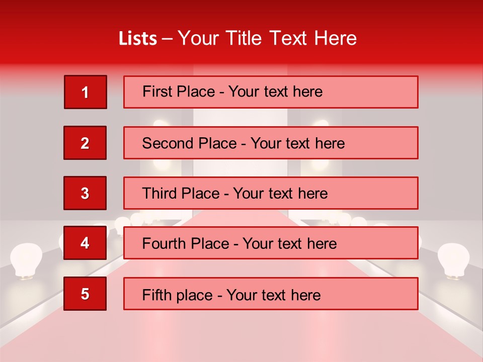Reflection Elevated Hall PowerPoint Template