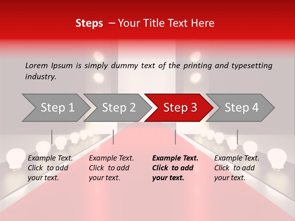 Reflection Elevated Hall PowerPoint Template