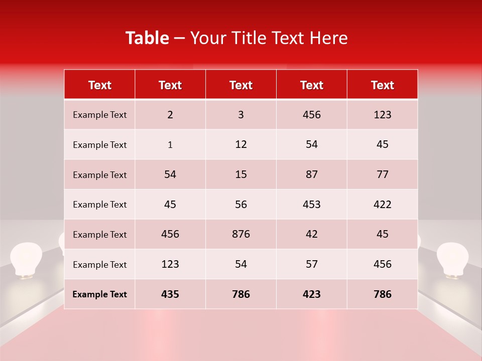 Reflection Elevated Hall PowerPoint Template