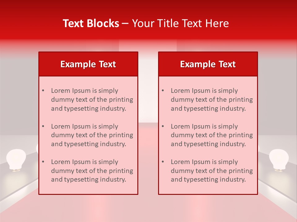 Reflection Elevated Hall PowerPoint Template