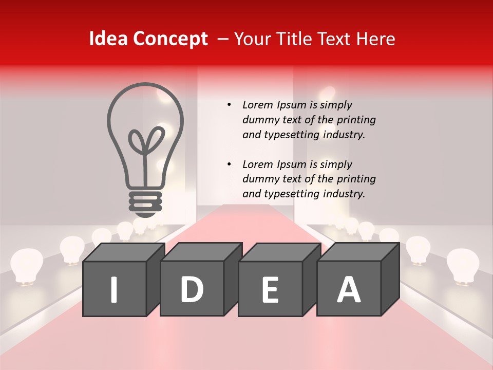 Reflection Elevated Hall PowerPoint Template