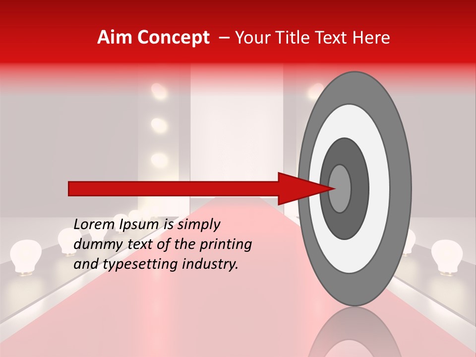 Reflection Elevated Hall PowerPoint Template