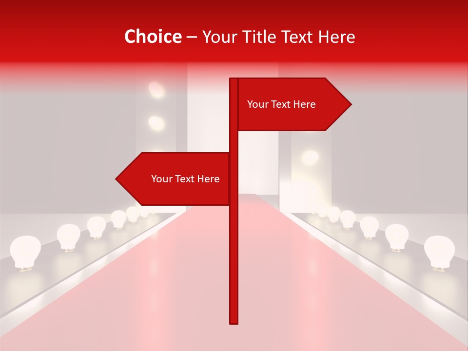 Reflection Elevated Hall PowerPoint Template