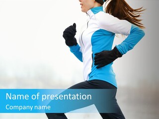 Adult Sportswear Jog PowerPoint Template