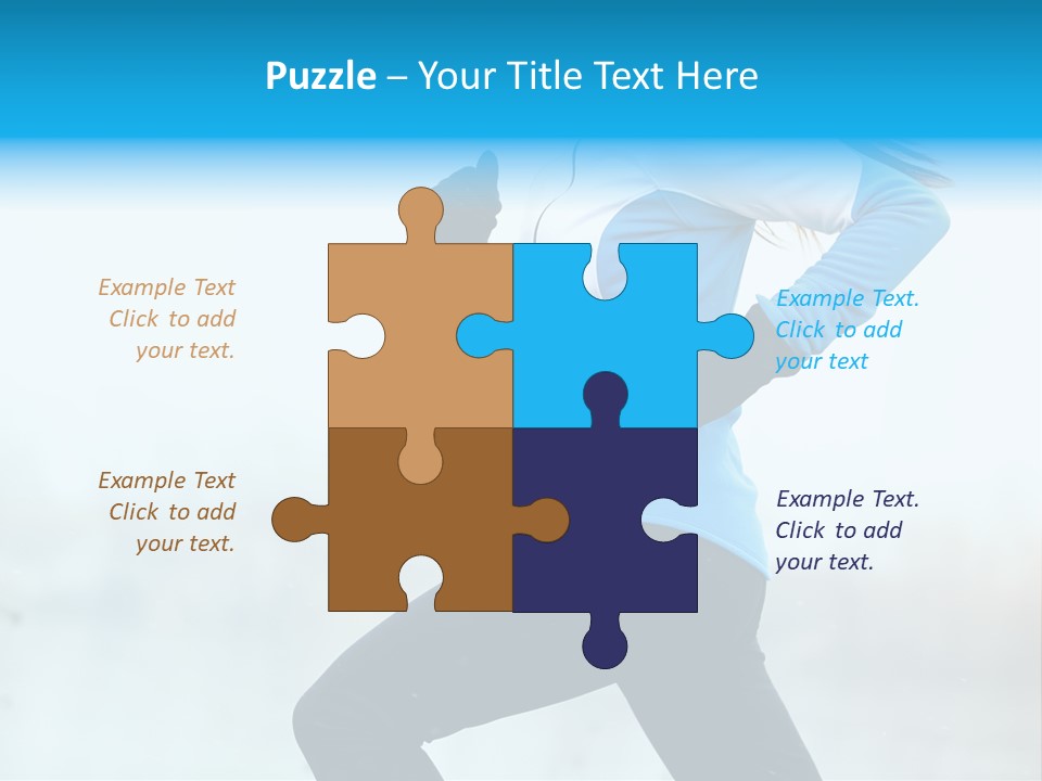 Adult Sportswear Jog PowerPoint Template