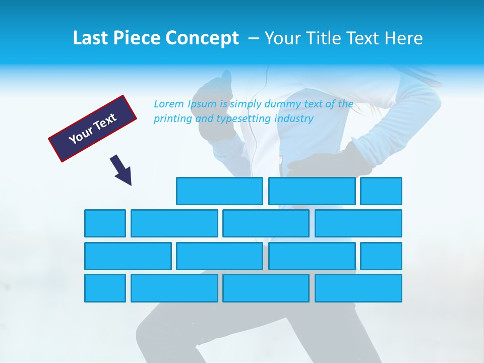 Adult Sportswear Jog PowerPoint Template