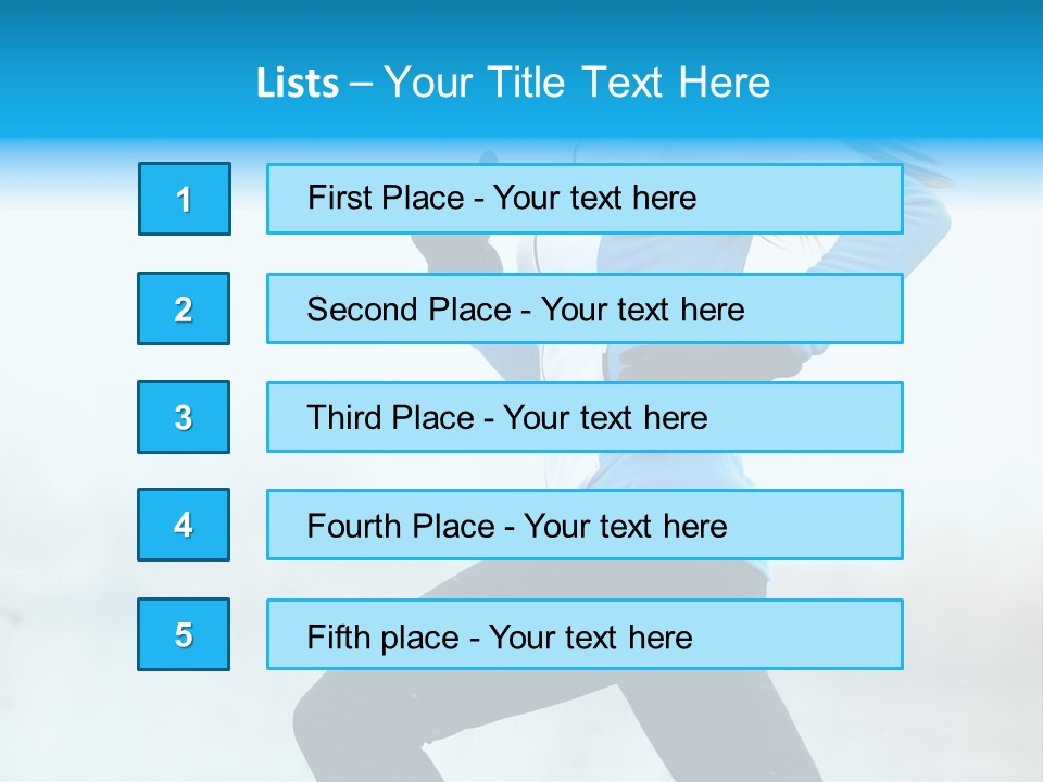 Adult Sportswear Jog PowerPoint Template