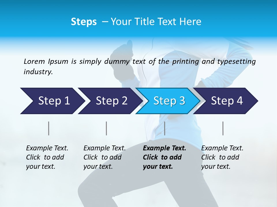 Adult Sportswear Jog PowerPoint Template