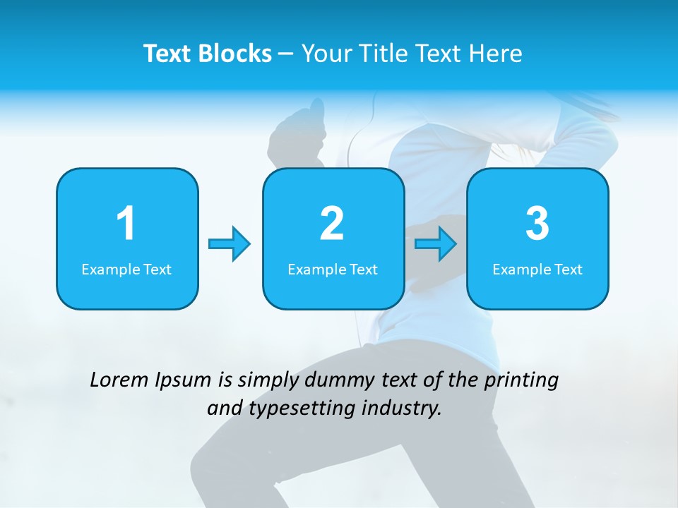 Adult Sportswear Jog PowerPoint Template