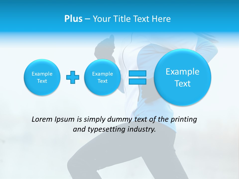 Adult Sportswear Jog PowerPoint Template