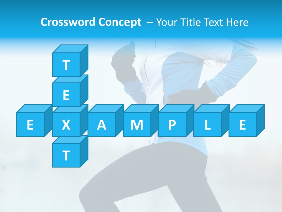 Adult Sportswear Jog PowerPoint Template