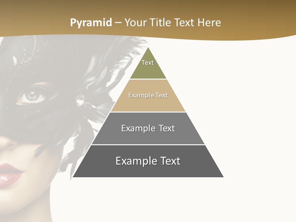 Beautiful Masquerade Girl PowerPoint Template