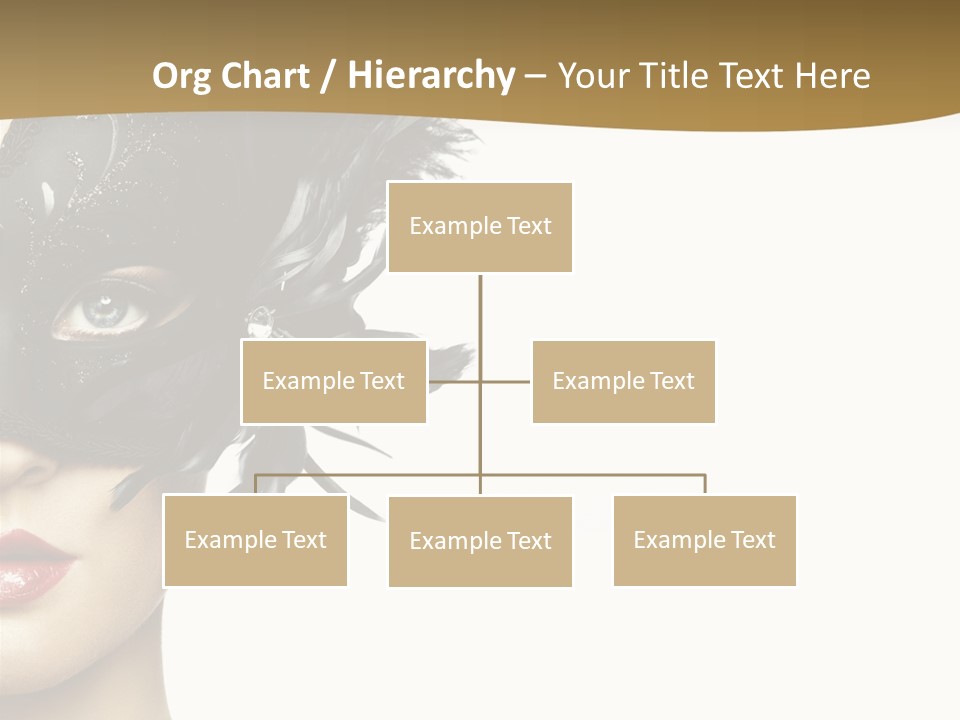 Beautiful Masquerade Girl PowerPoint Template