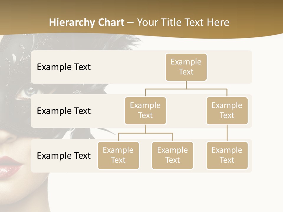 Beautiful Masquerade Girl PowerPoint Template