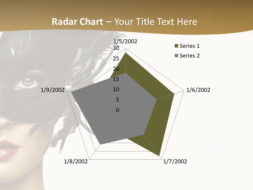 Beautiful Masquerade Girl PowerPoint Template