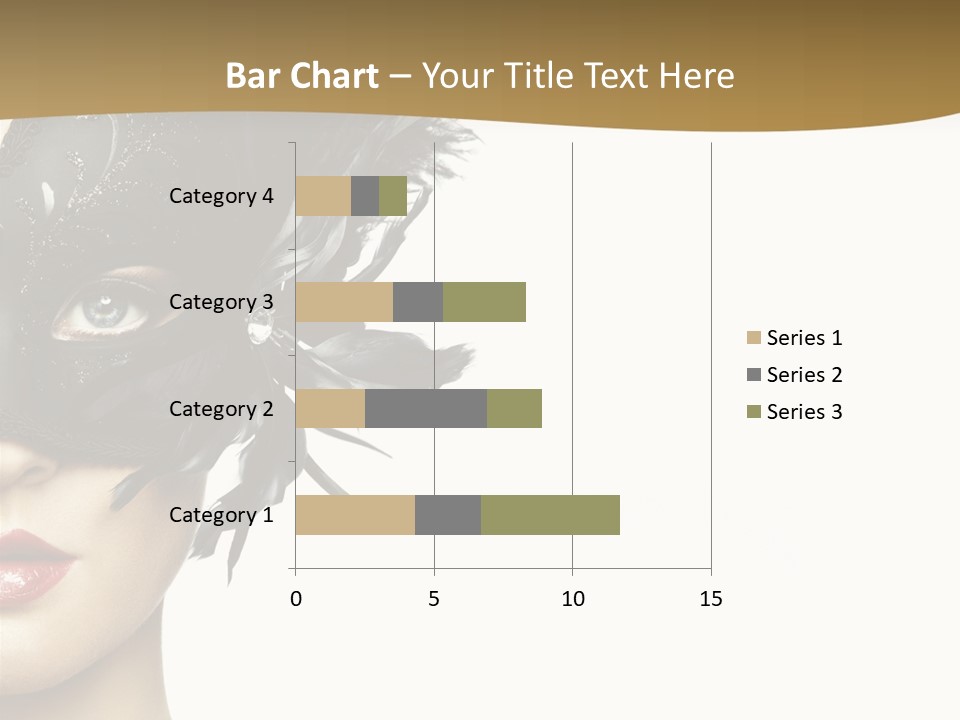 Beautiful Masquerade Girl PowerPoint Template