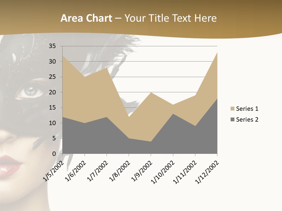 Beautiful Masquerade Girl PowerPoint Template