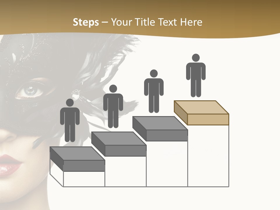 Beautiful Masquerade Girl PowerPoint Template