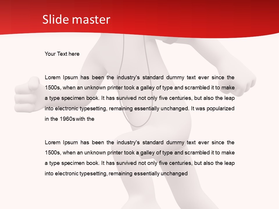 Render Sport Human PowerPoint Template