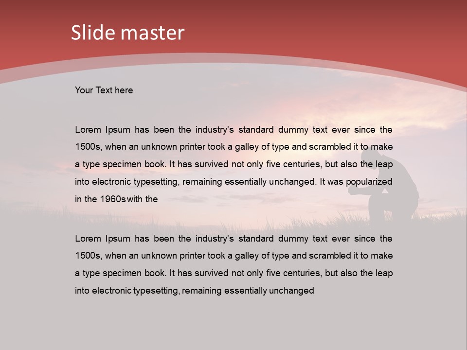 Religion Rain Work PowerPoint Template