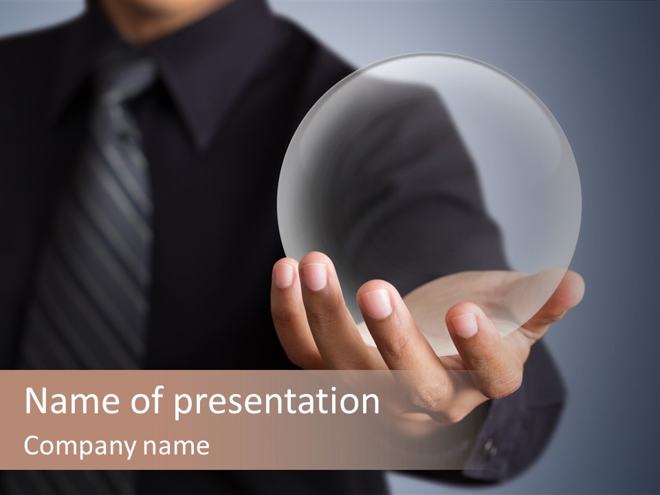 Shadow Magic Ball Glow PowerPoint Template