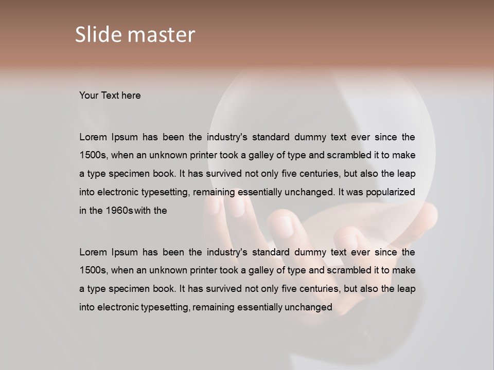 Shadow Magic Ball Glow PowerPoint Template