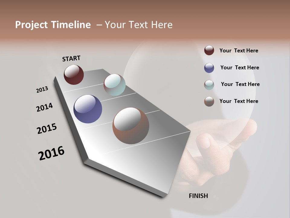 Shadow Magic Ball Glow PowerPoint Template