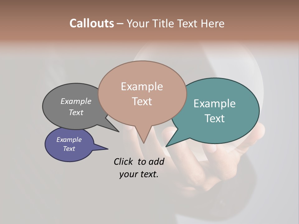 Shadow Magic Ball Glow PowerPoint Template