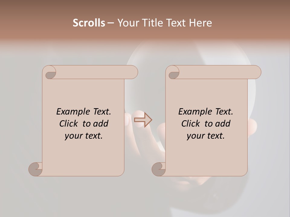 Shadow Magic Ball Glow PowerPoint Template