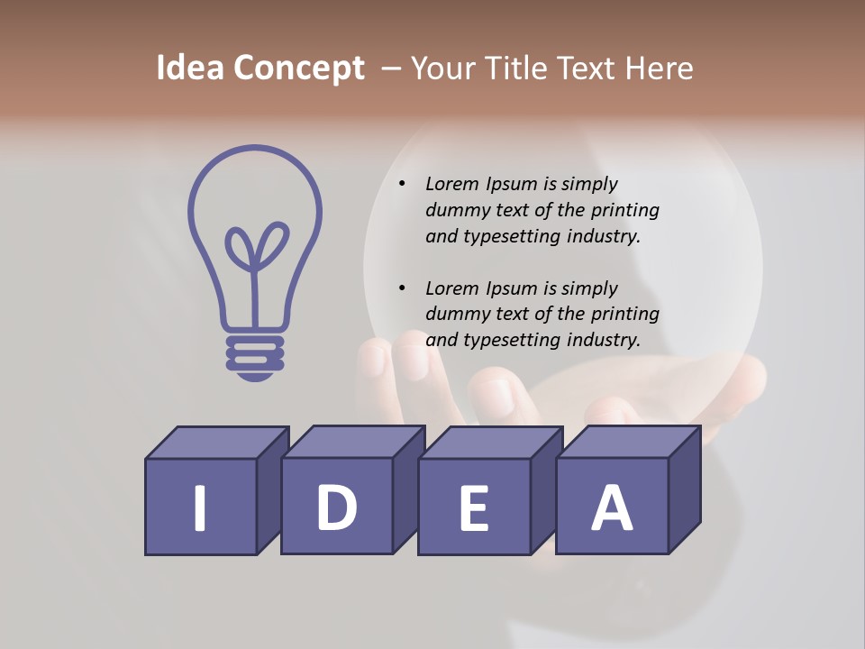 Shadow Magic Ball Glow PowerPoint Template