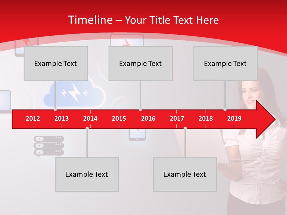Woman Symbol Gadget PowerPoint Template