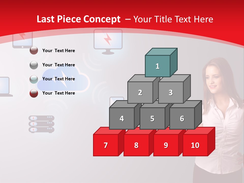 Woman Symbol Gadget PowerPoint Template