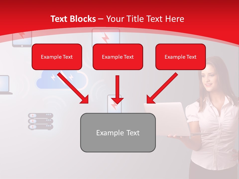 Woman Symbol Gadget PowerPoint Template