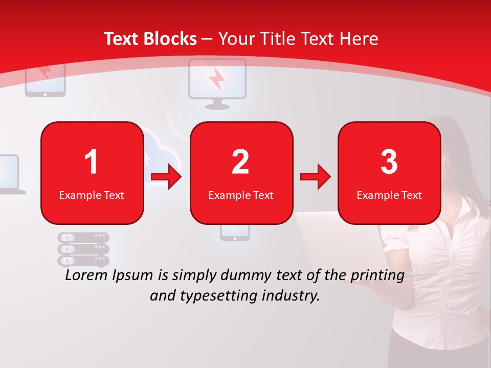Woman Symbol Gadget PowerPoint Template