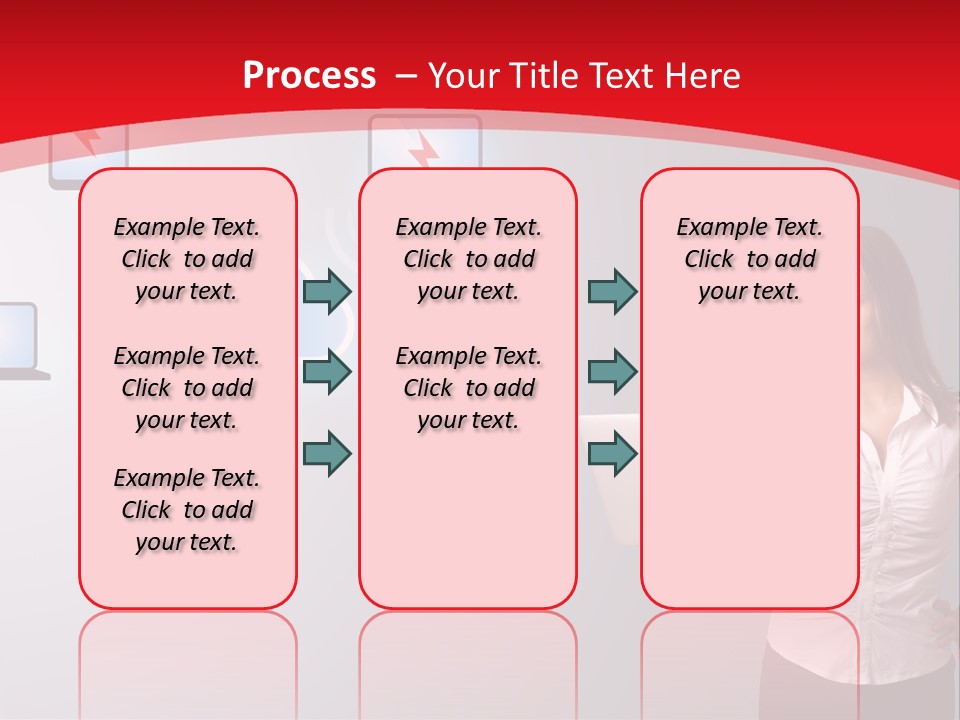Woman Symbol Gadget PowerPoint Template